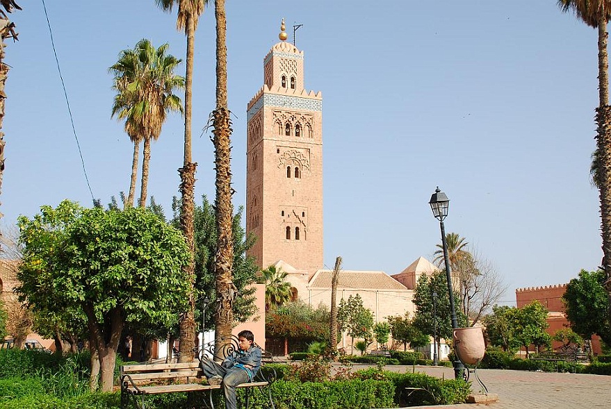 DSC_0149.JPG - Marrakesh - mosque de la Koutoubia.